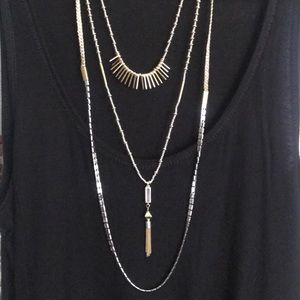 Stella & Dot Riad Layering Necklace EUC